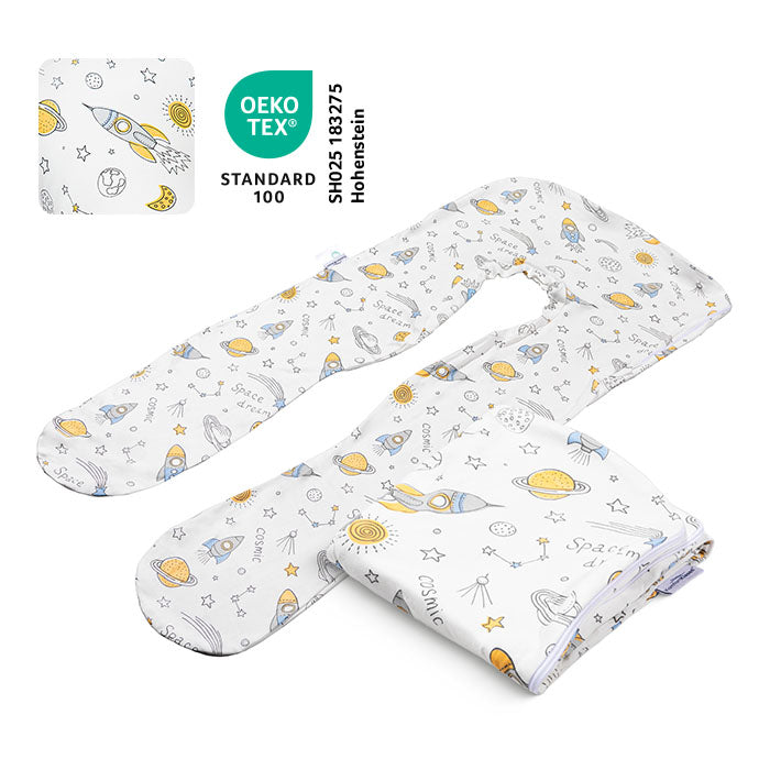 Replacement cover for children's pillow - cotton (Planet)